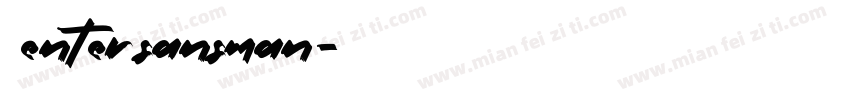 細體enter sansman字体转换